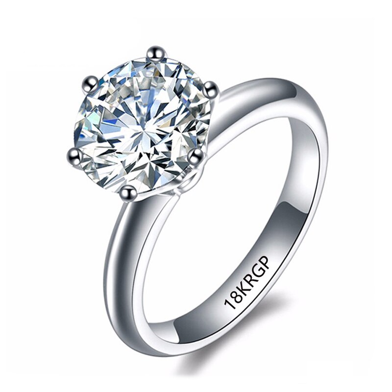 18K White Gold Ring for Women