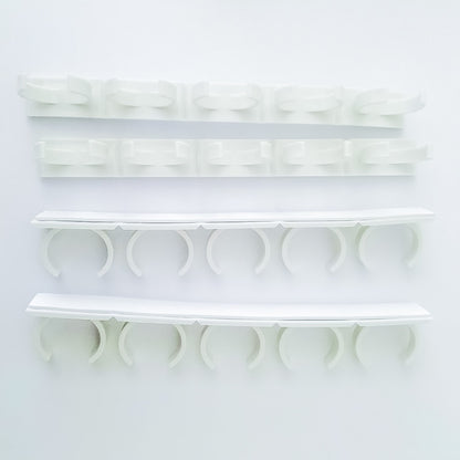 2/4PCS Spice Bottle Rack Kitchen Cabinet Storage Wall Mount Plastic Adhesive Clip Cabinet Organizer Spice Jars Clips