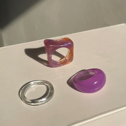 Transparent Marbled Ring