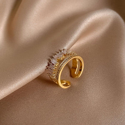 Gold Double Opening Ring