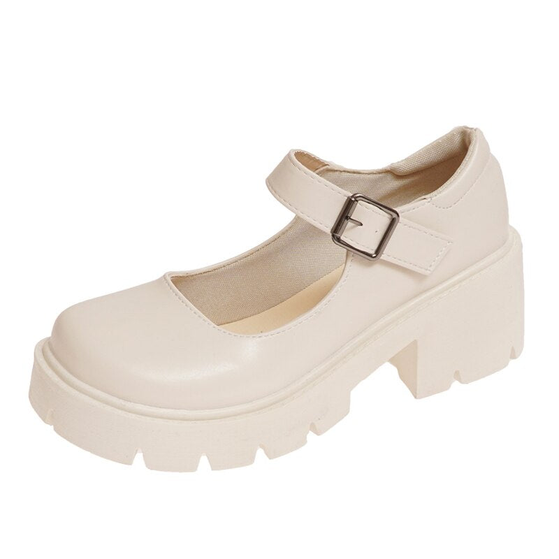 Women's High Heel Classic Style Round Toe Shoes