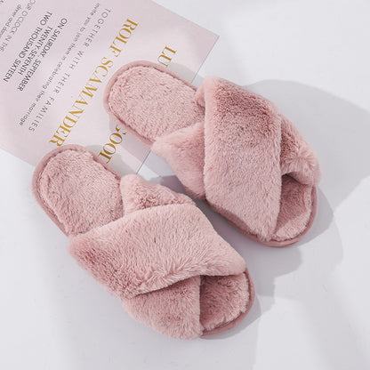 Women's Fashion Winter Plush Home Slippers