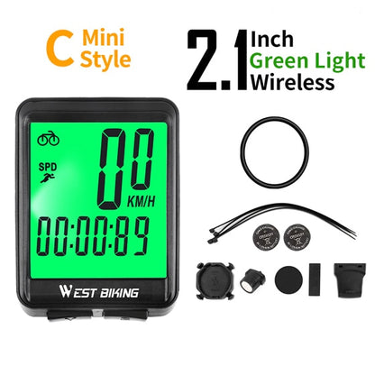 Rainproof 2.8" Screen Wireless or Wired Bicycle Computer