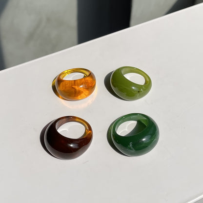 Transparent Marbled Ring