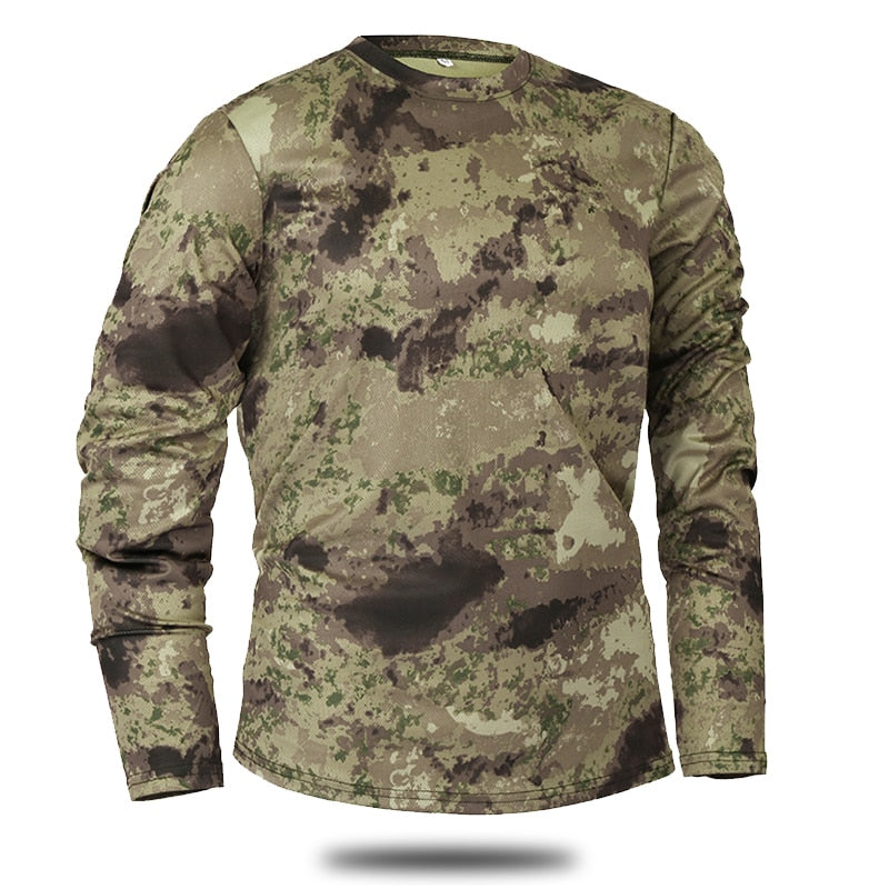 Men's Long Sleeve Camouflage Top