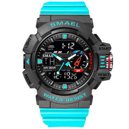 SMAEL Watch 8043 in Dual Display Watches Men Waterproof Led Sports Digital Analog Watch