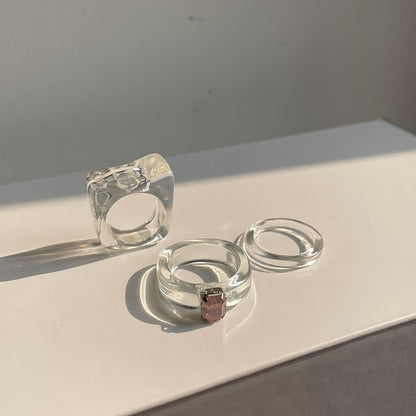 Transparent Marbled Ring