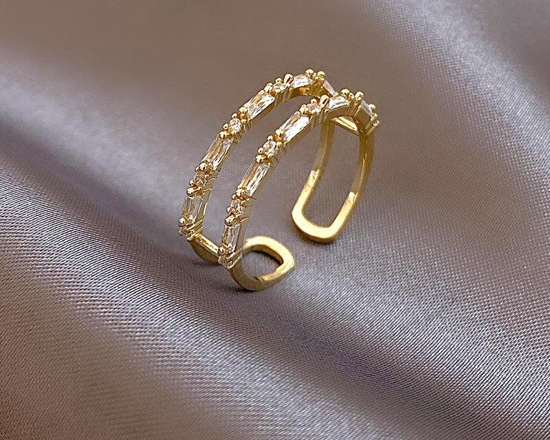 Gold Double Opening Ring