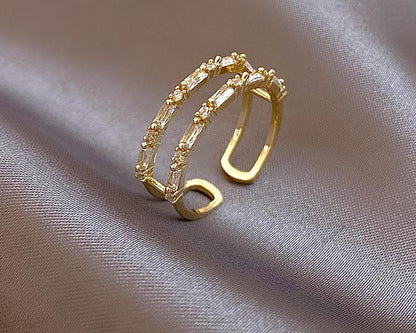 Gold Double Opening Ring