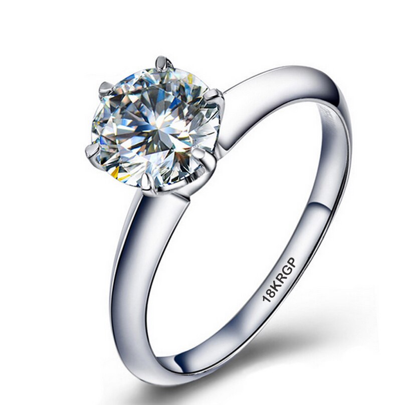 18K White Gold Ring for Women