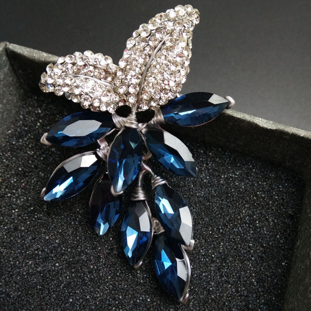 Women's Flower Branch Brooch