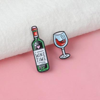 Wine Themed Unisex Brooch