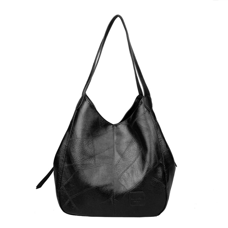 Vintage Women's Handbag with Multi-Pockets