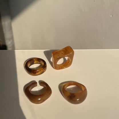 Transparent Marbled Ring