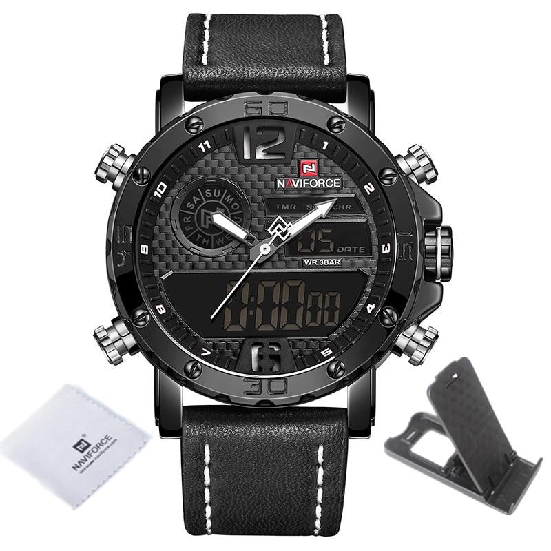 Casual Wristwatches for Men with Leather Strap