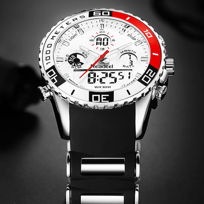 Readeel Top Brand Mens Sport Watches Quartz Analog LED Clock Man Military Waterproof Watch