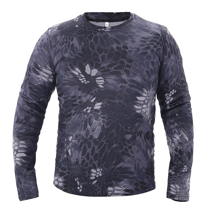 Men's Long Sleeve Camouflage Top