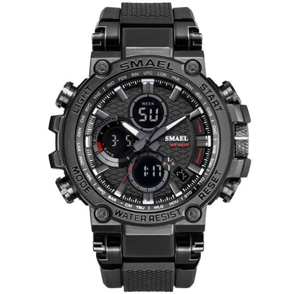 Watch Tactical Digital Large dial Multi functional Alloy Dual Display Waterproof Watch