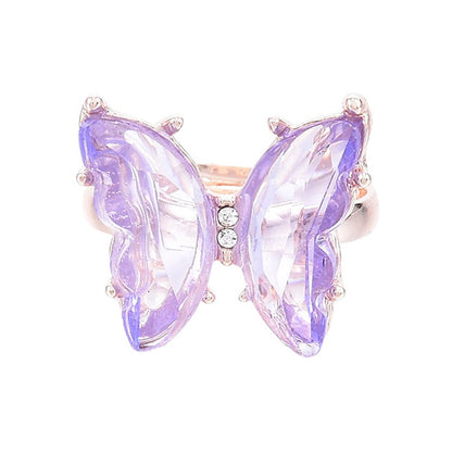 Women's Adjustable Butterfly Ring