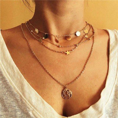 Vintage Multi-Layer Pearl Necklace for Women