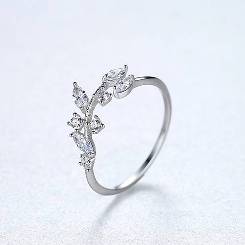 Women's 925 Sterling Silver Olive Leaf Ring