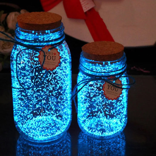 1Bag Luminous Particles Sand Colorful Fluorescent Glow Powder Glow In The Dark Home