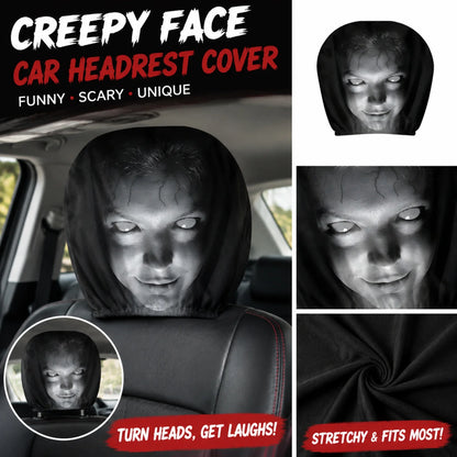 Halloween Decor Car Headrest Covers Funny Cartoon Cover Seat Head Rest Protector