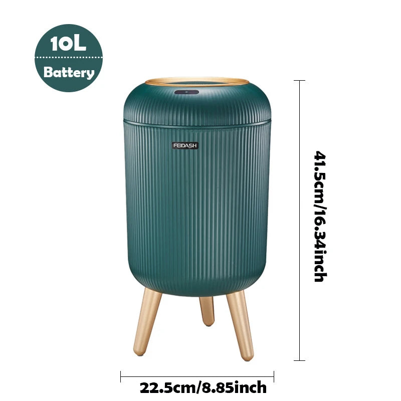 Automatic Trash Can with Lid,  Small Plastic Smart Trash Can,