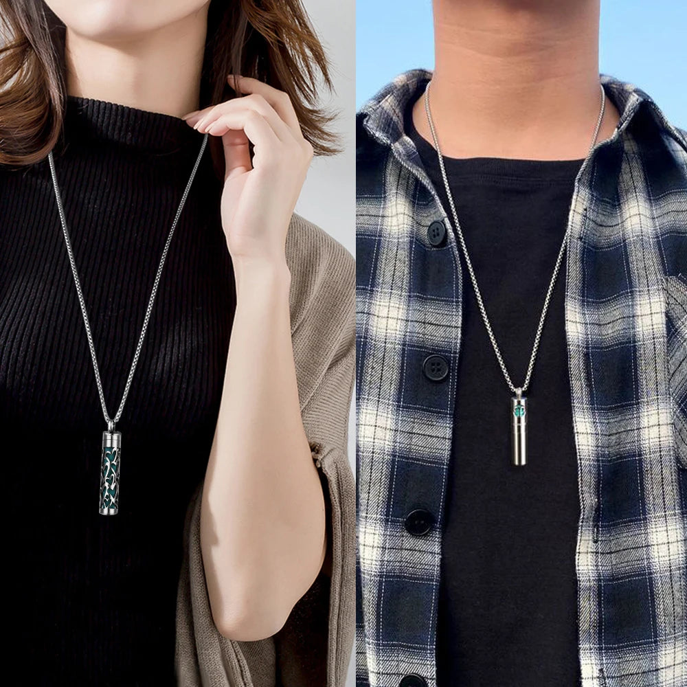 Stainless Steel Open Locket Aroma Scent Perfume Necklace