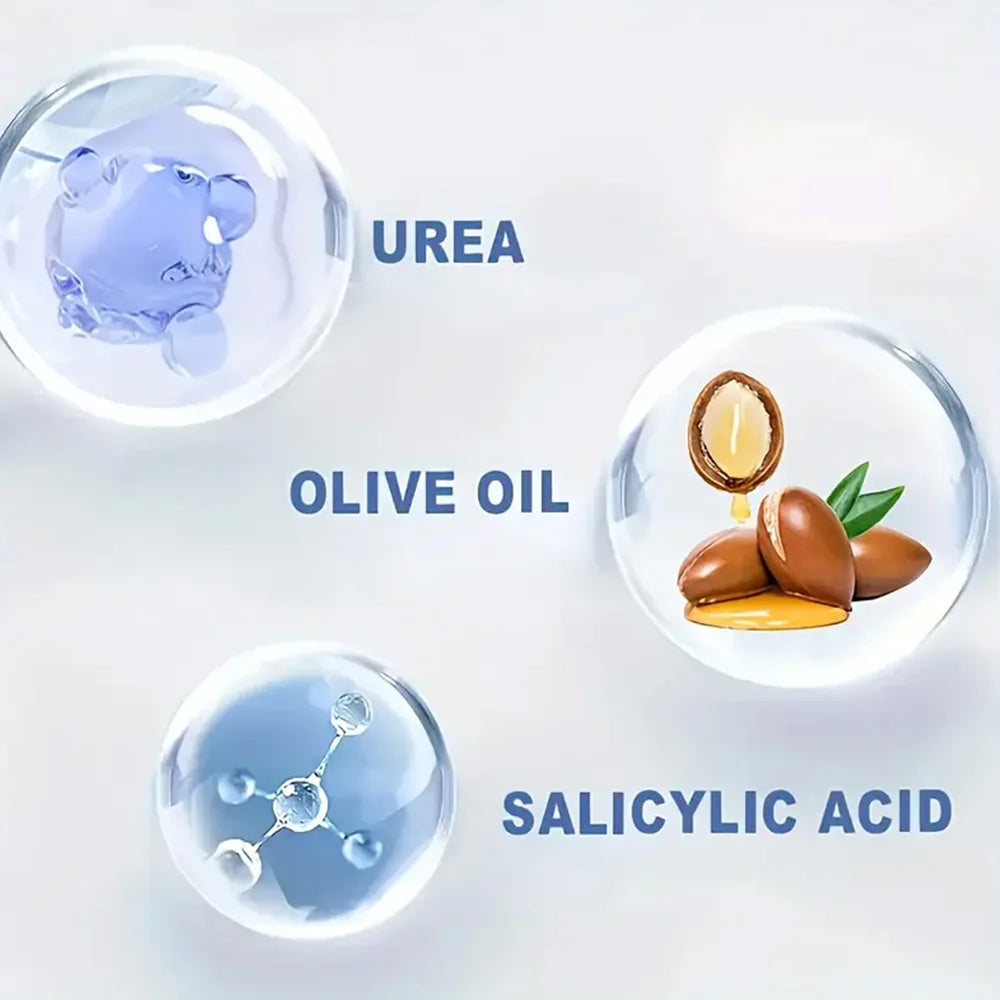 Intensive Repair Moisturizer for Dry Cracked Feet, Heels, Knees & Hands, Dead Skin Remover