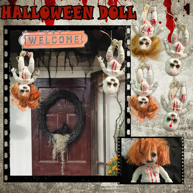 Halloween Hanging Ghost Dolls Spooky Tricky Toys Ornament