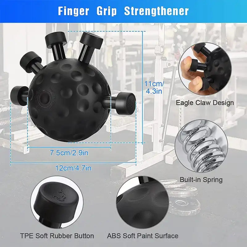 Strengthening Finger Exerciser, Hand Clamp Exerciser, Five-finger Power Device