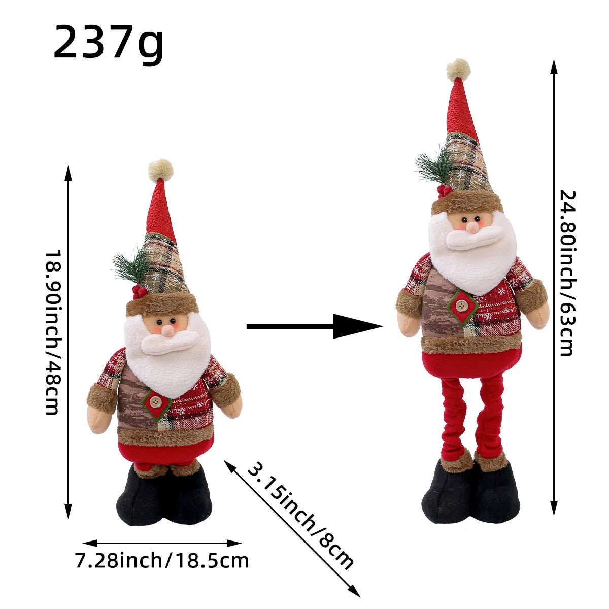Telescopic Christmas Doll Merry Christmas Decorations