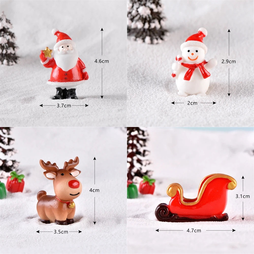 Christmas Resin Elk Santa Claus Ornaments Merry Christmas Decoration