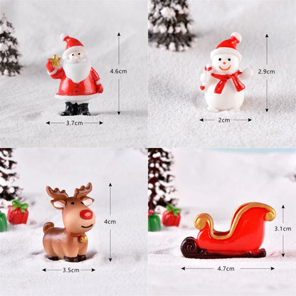 Christmas Resin Elk Santa Claus Ornaments Merry Christmas Decoration