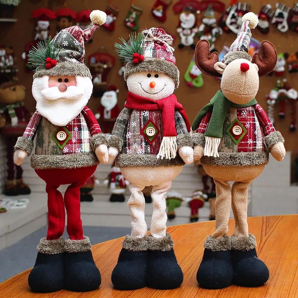 Christmas Decorations supplies trees Old Man Snowman Telescopic Figure