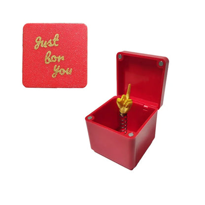 Christmas Interesting Prank Gift Middle Finger in Box