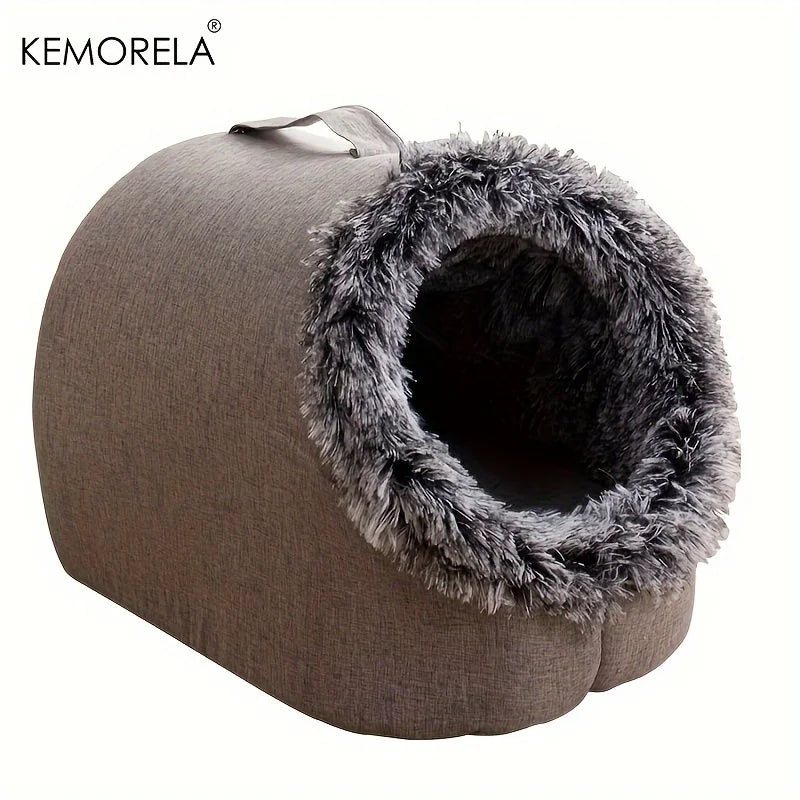 Cozy Cat Sleeping Cave Puppy House for Indoor Cats & Small Dogs