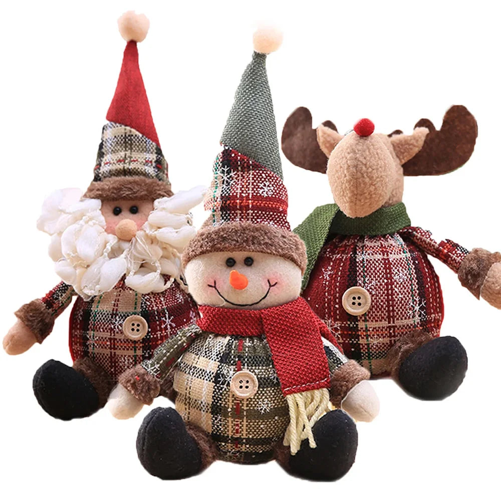 Christmas Decorations supplies trees Old Man Snowman Telescopic Figure