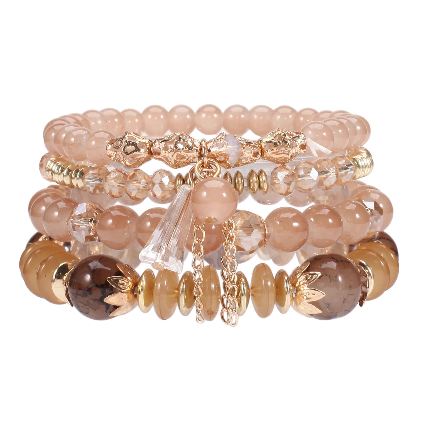 Bohemian Stackable Bead Bracelets for Women