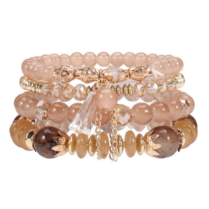 Bohemian Stackable Bead Bracelets for Women