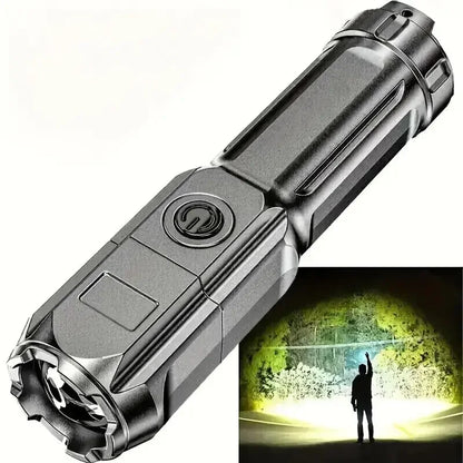 Rechargeable USB Waterproof Zoom Fishing Hunting Camping Torch