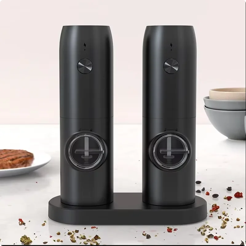 Electric Automatic Salt and Pepper Grinder Set with Led Light