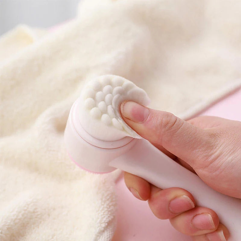 Manual Massage Facial Brush Soft Bristles Exfoliator Double Sided Face Wash Brush