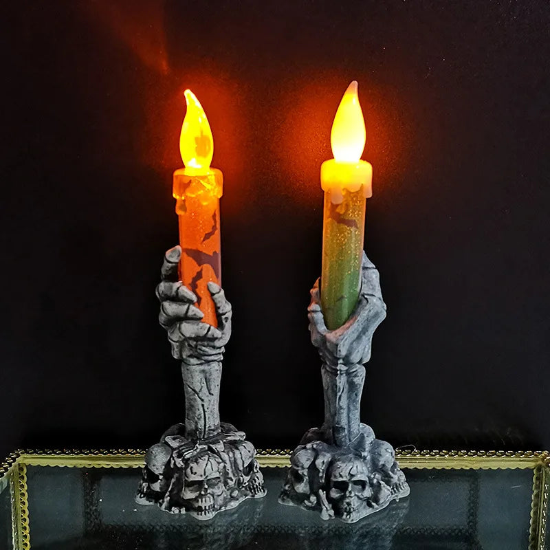 Halloween Skeletons Ghost Party Candles Pumpkin Party Happy Halloween Party