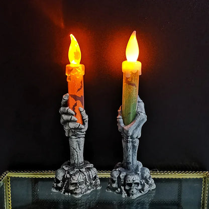 Halloween Skeletons Ghost Party Candles Pumpkin Party Happy Halloween Party