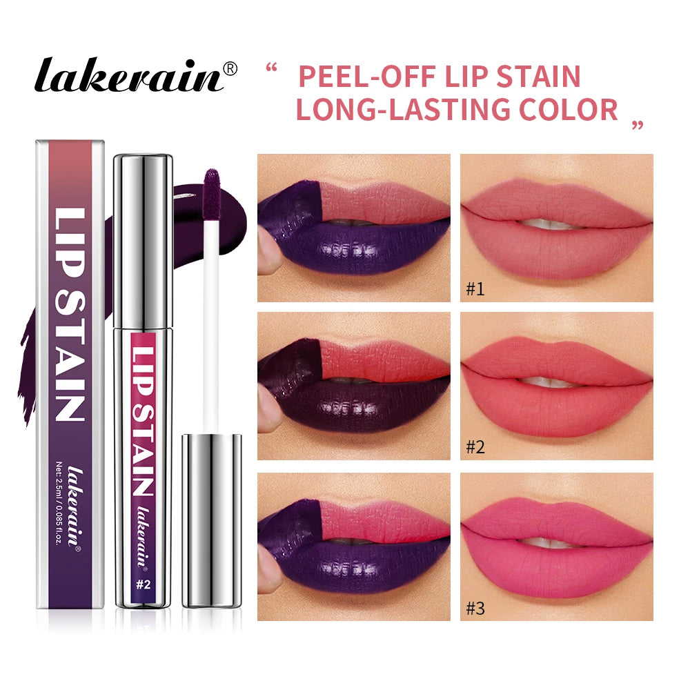 Peel Off Lip Stain Reveal Long Lasting Waterproof Pink Lip