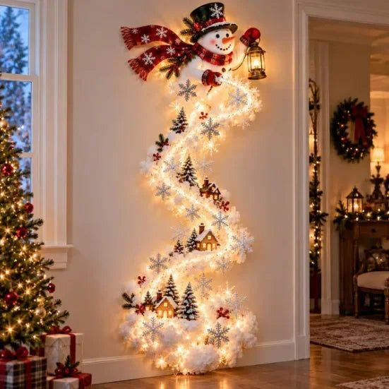 Christmas Magic Trail Wall Light-LED Glowing Christmas Scene Wall Decoration