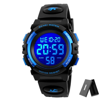 SKMEI 1266  Boys Girls Watch Alarm Clock 5Bar Waterproof Kids Wristwatches
