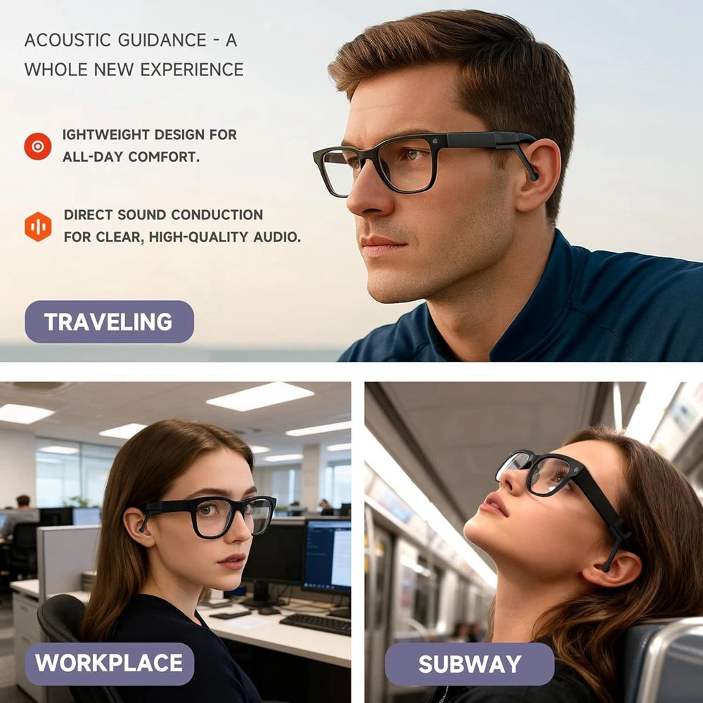 Smart AI Glasses Sound Amplifier for Wayfarer/Skyler/Headliner/Oakley HSTN Accessories